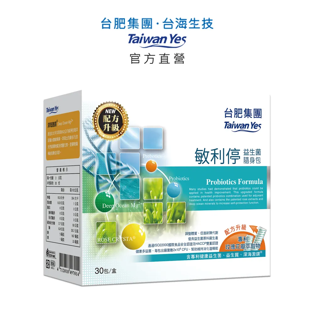 【台肥集團 台海生技】敏利停益生菌隨身包(配方升級)x2盒，贈：膠原金盞花萃取物隨身包x24包 歷史價格詳細信息