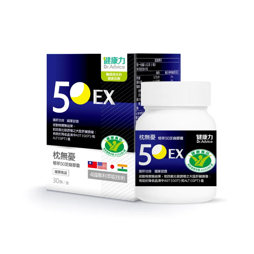 【Dr.Advice 健康力】枕無憂極萃50芝麻膠囊30顆X3盒 歷史價格詳細信息