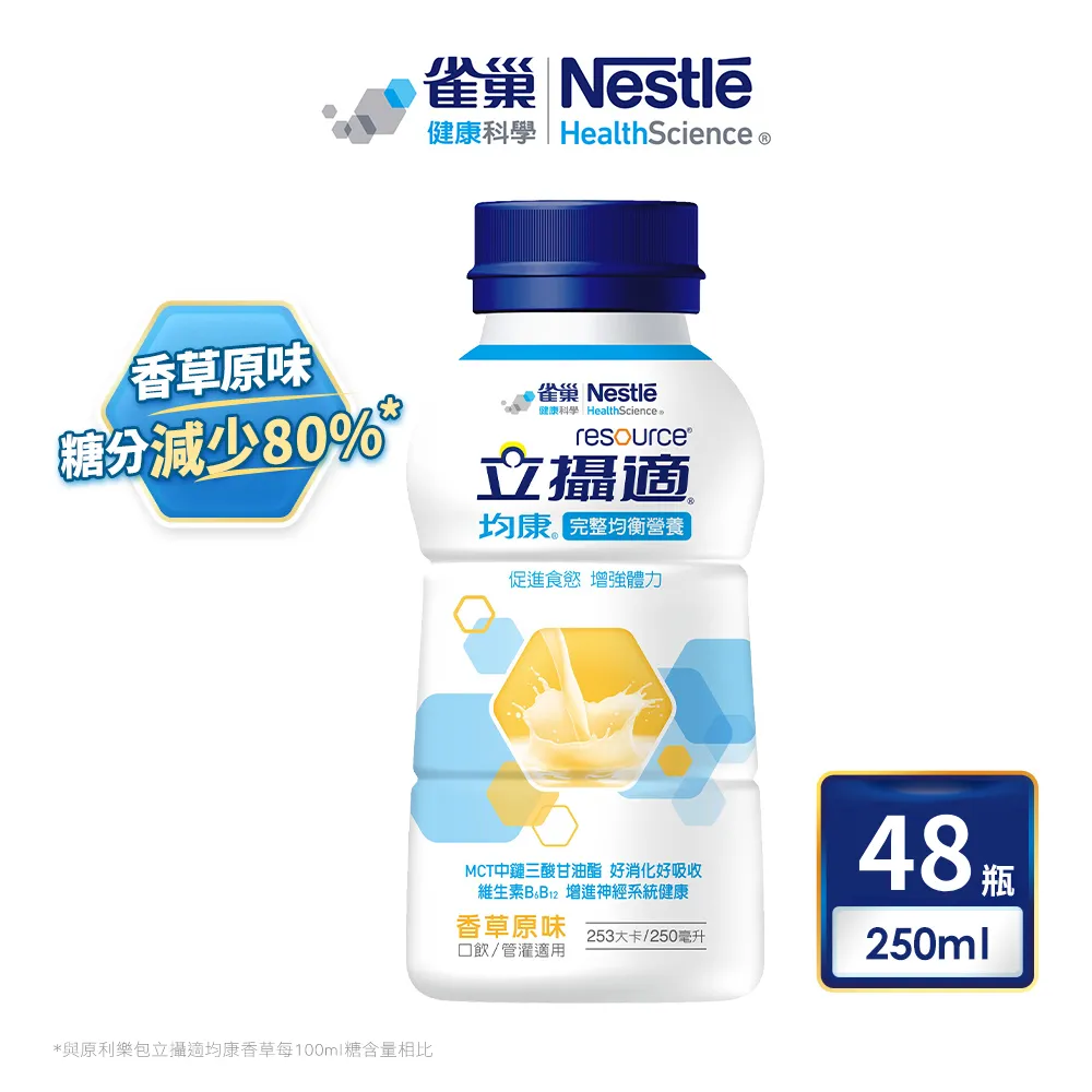 【雀巢健康科學】立攝適 均康優纖完整均衡營養配方-原味(250ml x 24罐/箱) 歷史價格詳細信息