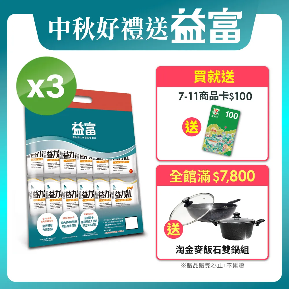 【益富】益力壯Plus 營養均衡配方 800g*3罐 歷史價格詳細信息