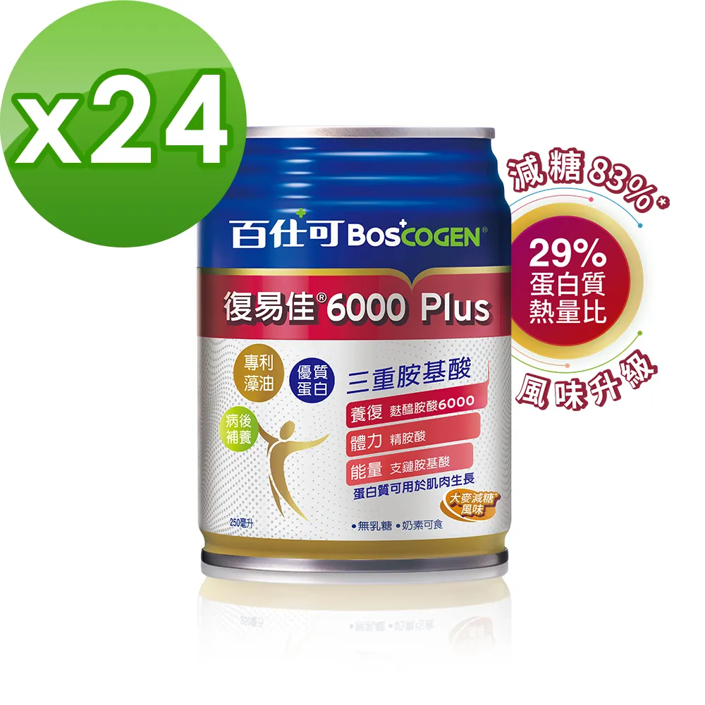 復易佳 6000 Plus 營養素 250ml*24入(大麥減糖配方) 歷史價格詳細信息