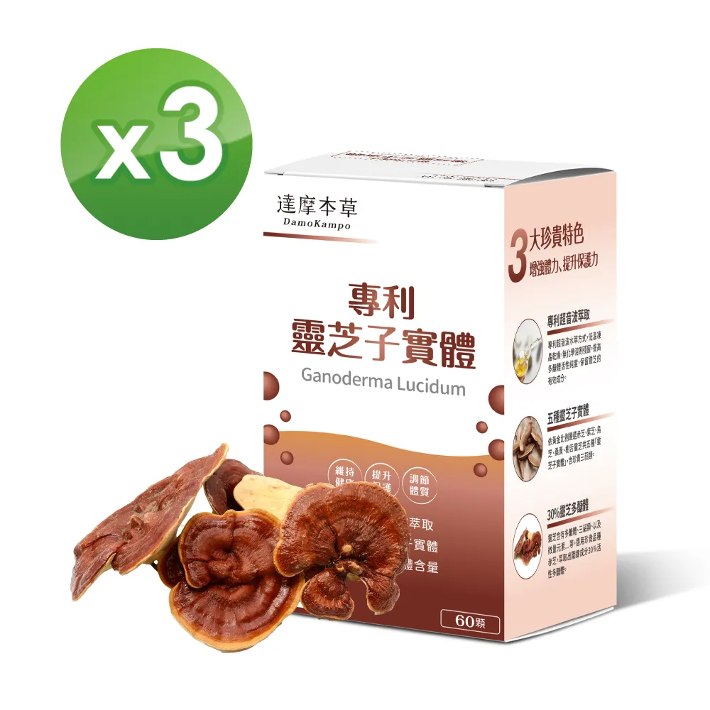 【達摩本草】專利靈芝子實體x3盒 (60顆/盒) 歷史價格詳細信息