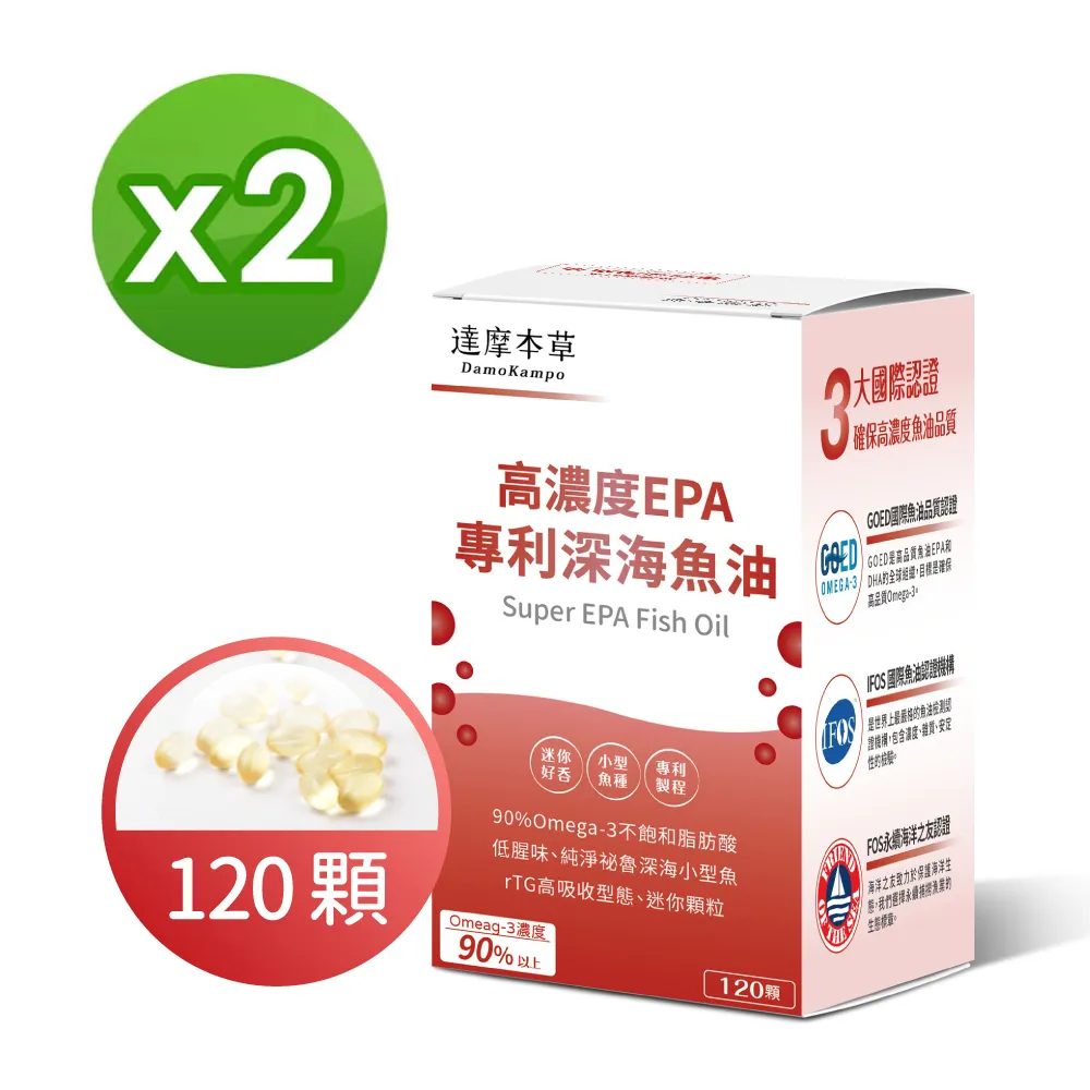 【達摩本草】90% Omega-3 專利深海魚油(120顆/盒)x3盒《迷你好吞、運轉靈敏》 歷史價格詳細信息