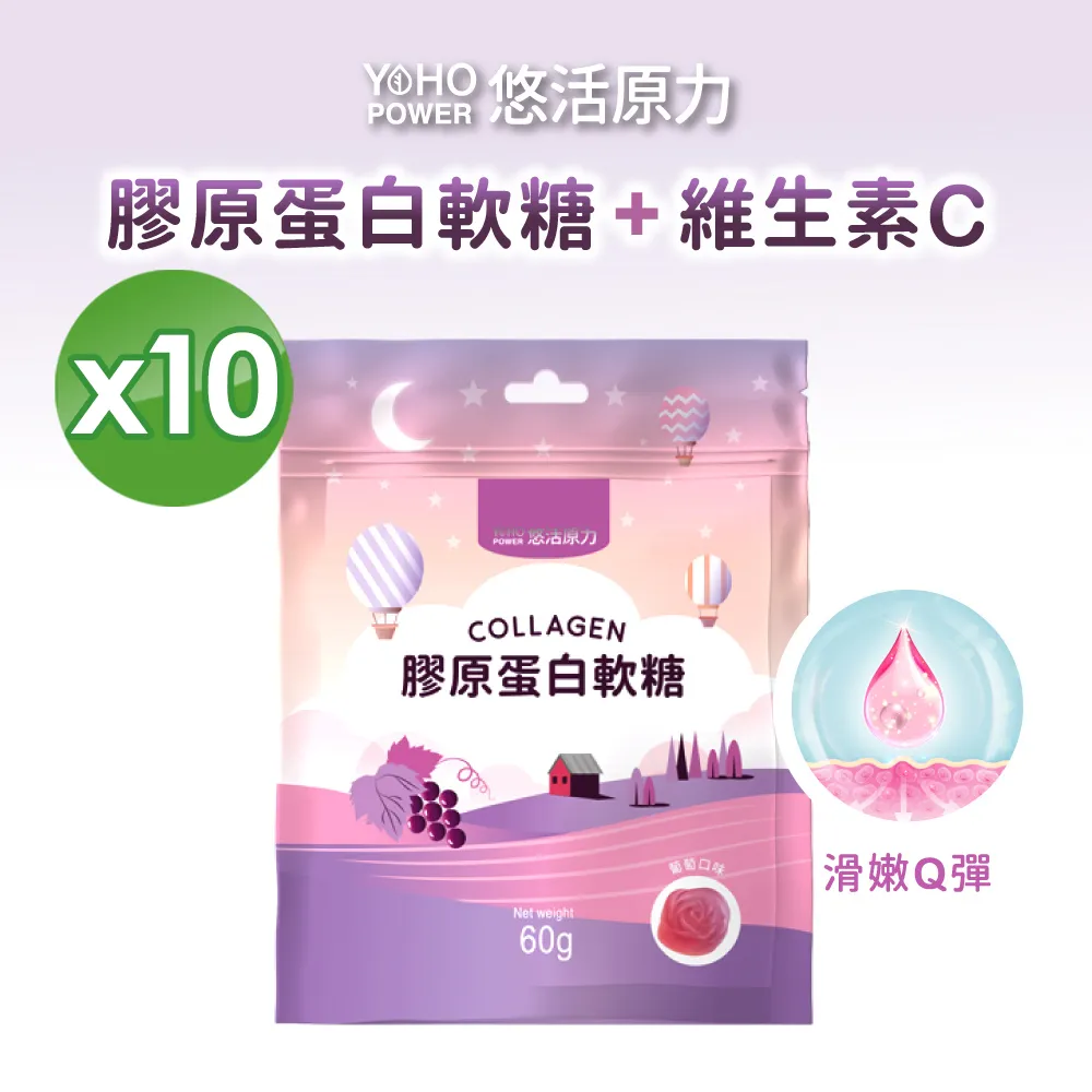 【悠活原力】膠原蛋白軟糖 葡萄口味(60克x6包)效期2025/10/20 歷史價格詳細信息