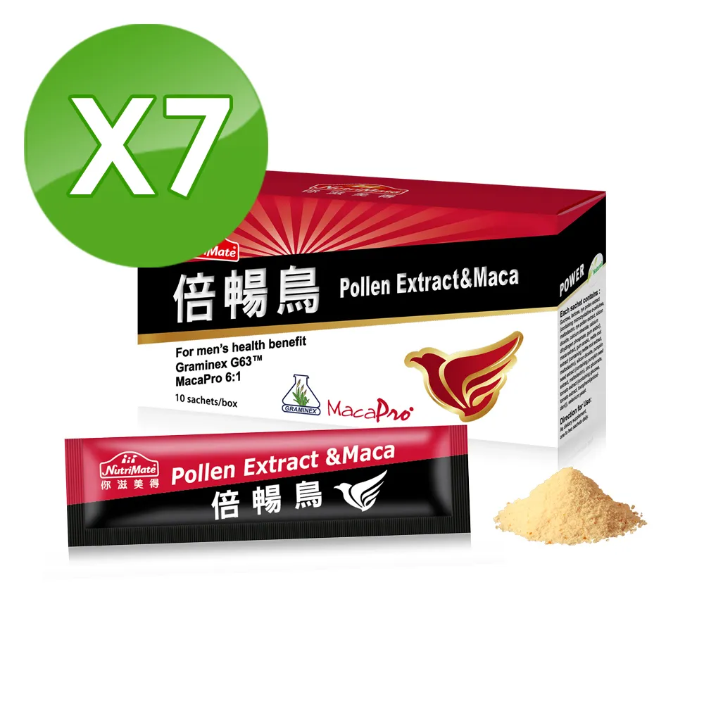 【Nutrimate 你滋美得】倍暢鳥 瑪卡+花粉+鋅3入組(共30包) 歷史價格詳細信息