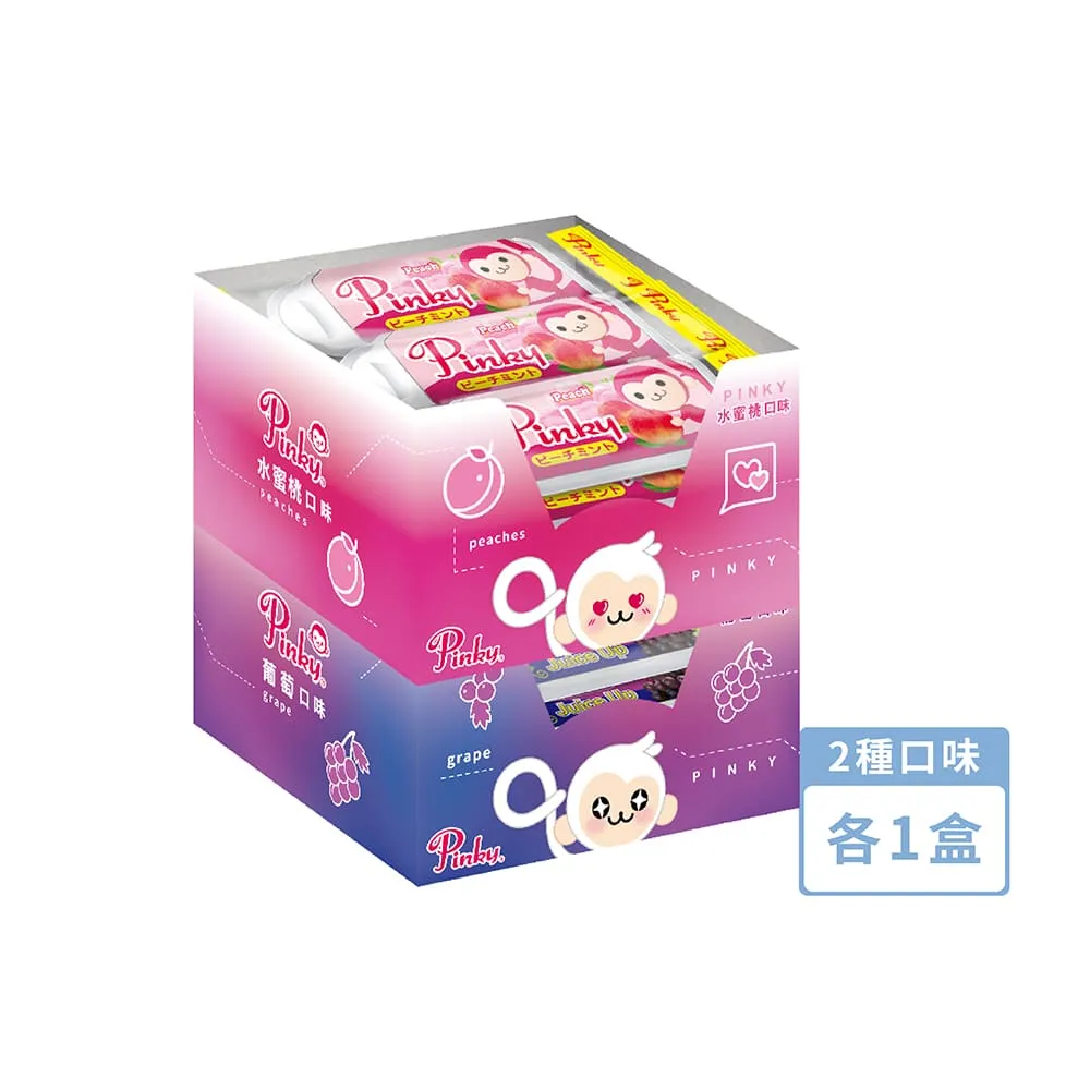 【Pinky】薄荷口含錠_葡萄、水蜜桃、蘇打 1組/2支、3組/6支、5組/10支 (袋裝2入版) 薄荷糖 零食 糖果 歷史價格詳細信息