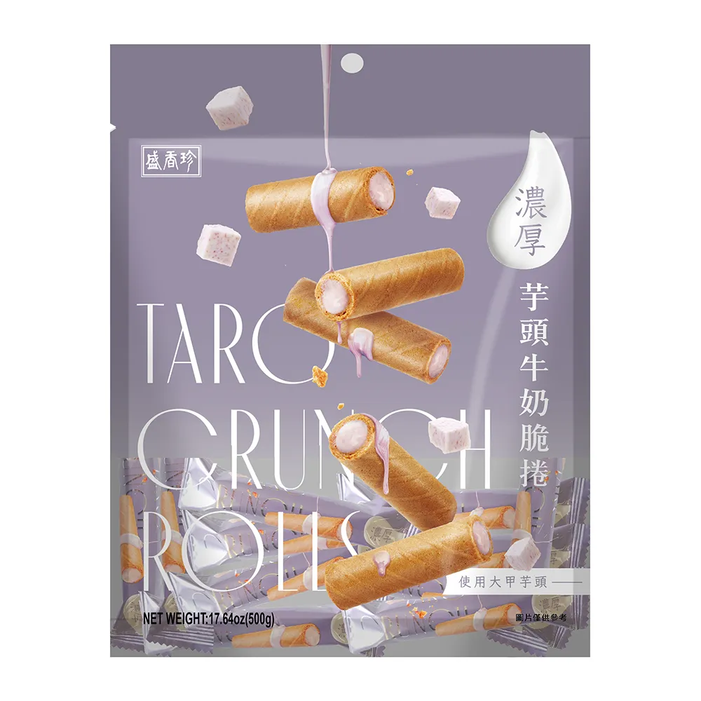 盛香珍濃厚芋頭牛奶脆捲180g【愛買】 歷史價格詳細信息