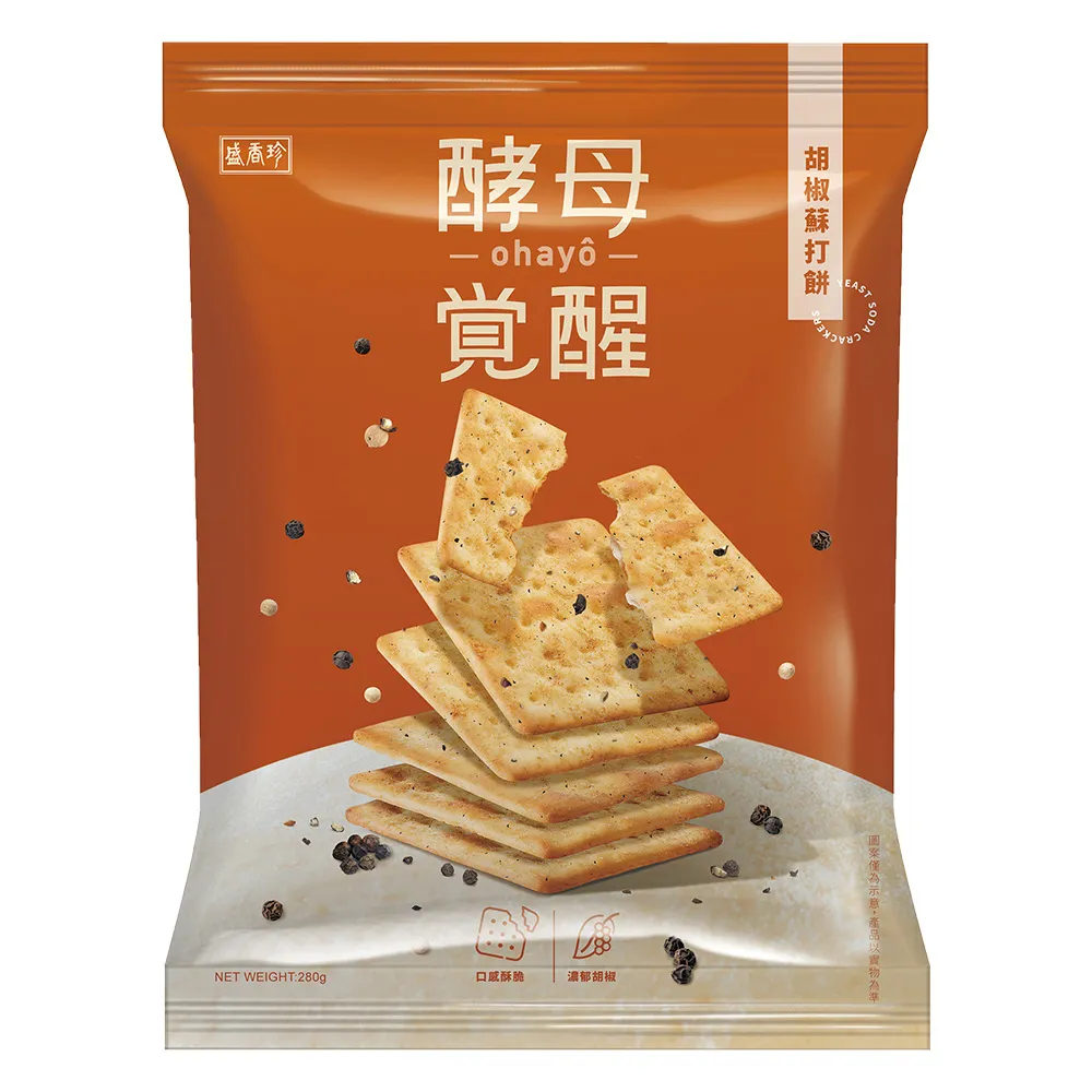 《盛香珍》酵母覺醒 紫菜青蔥蘇打餅280g/包 歷史價格詳細信息