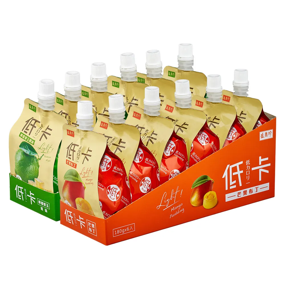 《盛香珍》低卡蒟蒻180gX6包入/盒(2種口味-檸檬愛玉風味/芒果布丁)x3 歷史價格詳細信息