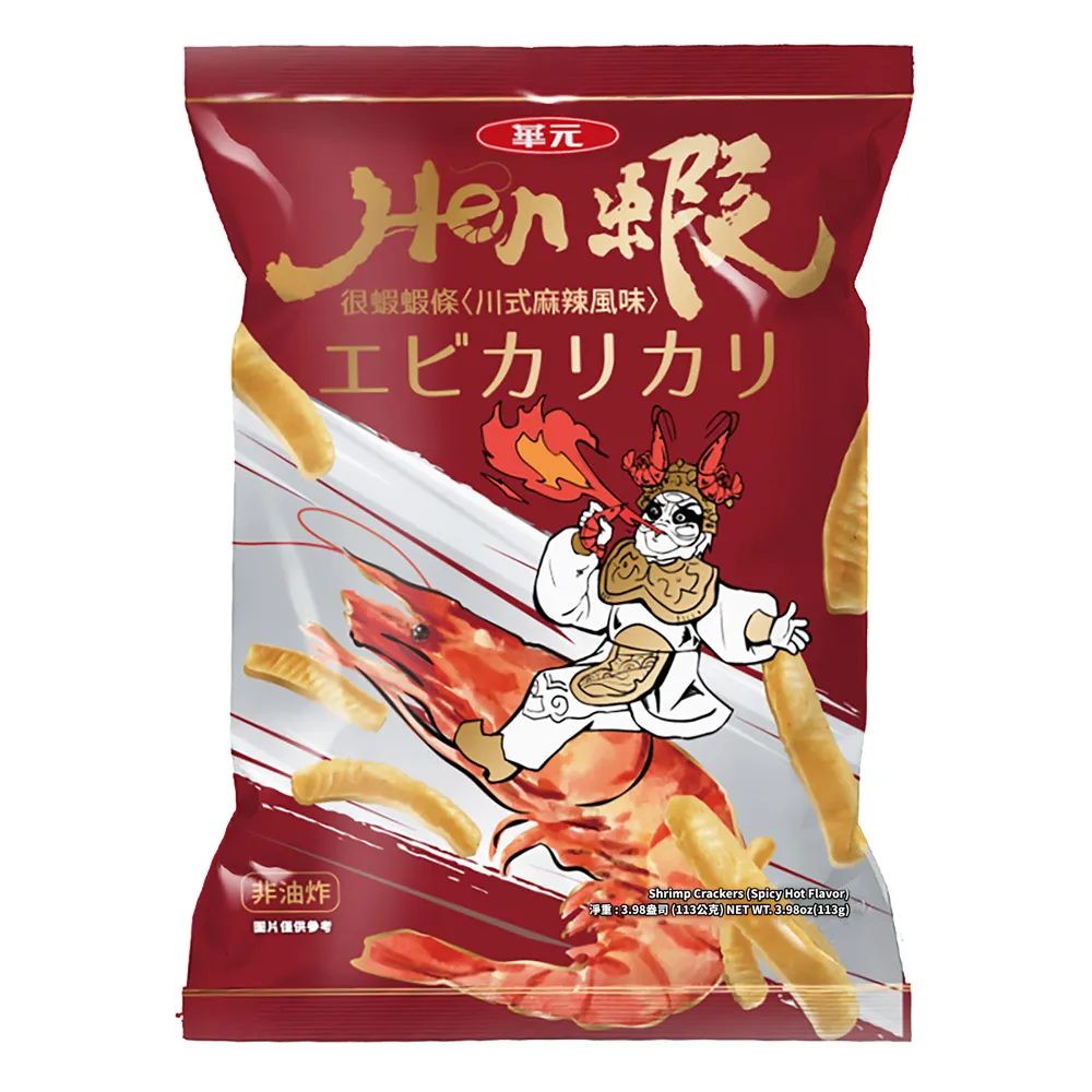 華元 Hen蝦 很蝦蝦條 113g 川式麻辣／椰奶咖哩／嚴選海鹽【新高橋藥局】3款可選 歷史價格詳細信息
