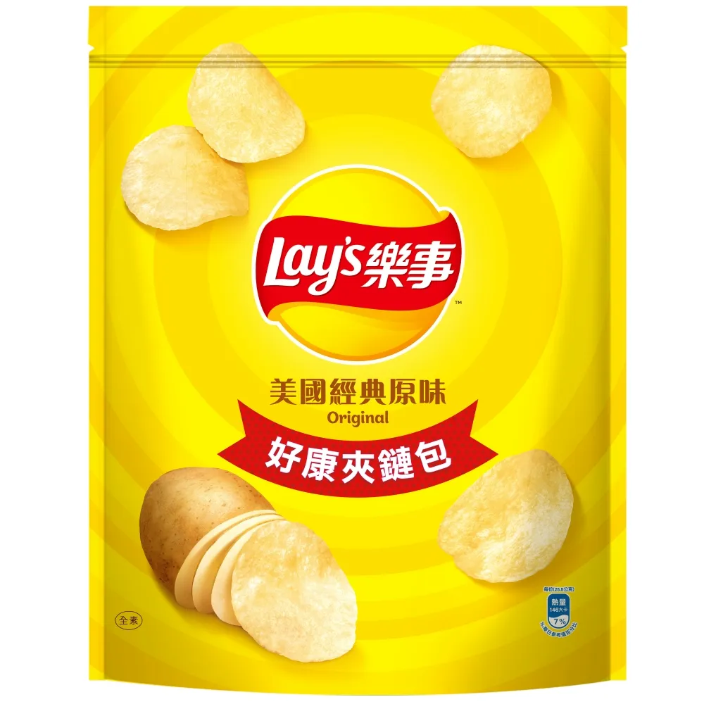 【LAY’S樂事】原味洋芋片(140g)X2 歷史價格詳細信息