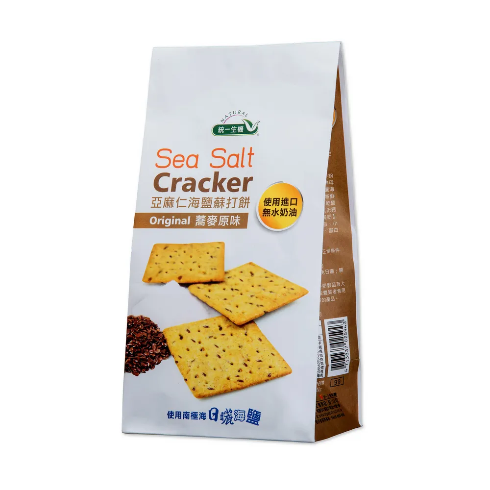 【統一生機】亞麻仁海鹽蘇打餅-蕎麥椒鹽 (168g/袋) 早安健康嚴選 歷史價格詳細信息