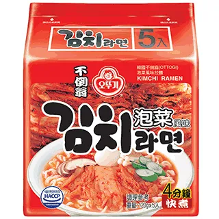 韓國 不倒翁泡菜拉麵(五入裝)(600g) 歷史價格詳細信息