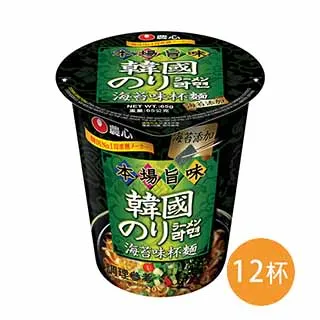 農心 海苔味杯麵 ㄧ箱65公克 X 12入  399元—可超商取貨付款 歷史價格詳細信息