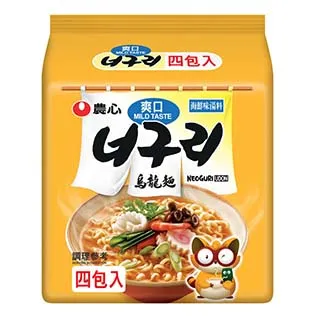 韓國農心 爽口海鮮味烏龍麵 (4包/袋) 韓國泡麵  現貨 蝦皮直送 歷史價格詳細信息