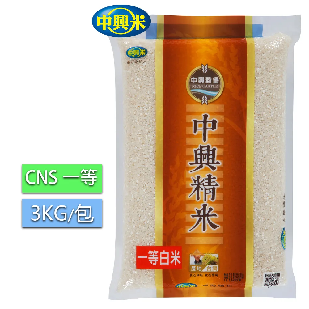 中興 精米(3kg/包)[大買家] 歷史價格詳細信息