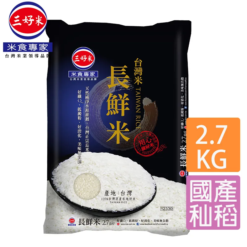 三好米-台灣米壽司米(3KG) 歷史價格詳細信息