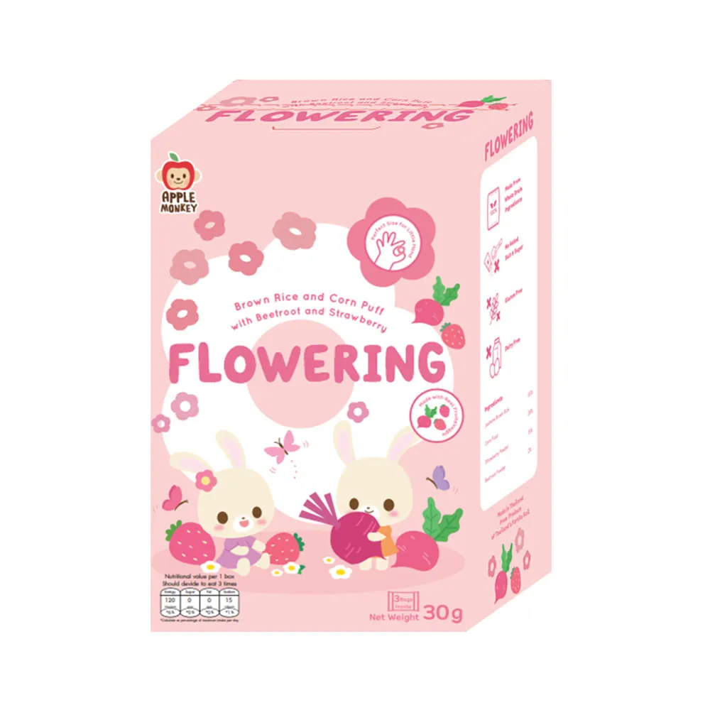 泰國【Apple Monkey】愛啵寶寶 茉莉糙米 花花餅 蜜桃香蕉(30g) 歷史價格詳細信息