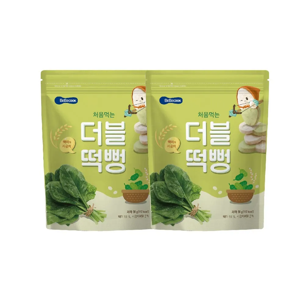 韓國 【Bebecook】 寶膳 嬰幼兒雙色初食綿綿米餅-白米南瓜(30g) (2入組) 歷史價格詳細信息