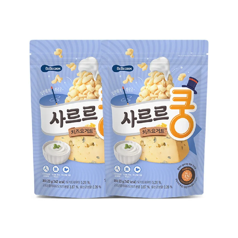 韓國 【BEBECOOK】幼兒益生菌草莓泡芙 (23g) (2入組) 歷史價格詳細信息