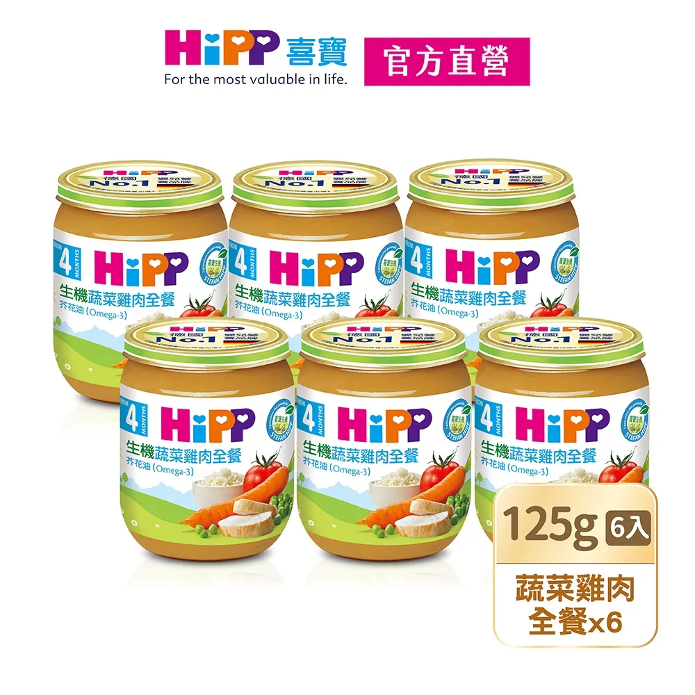 HiPP喜寶 生機全餐系列(125g/瓶) 4個月以上適用【米菲寶貝】 歷史價格詳細信息