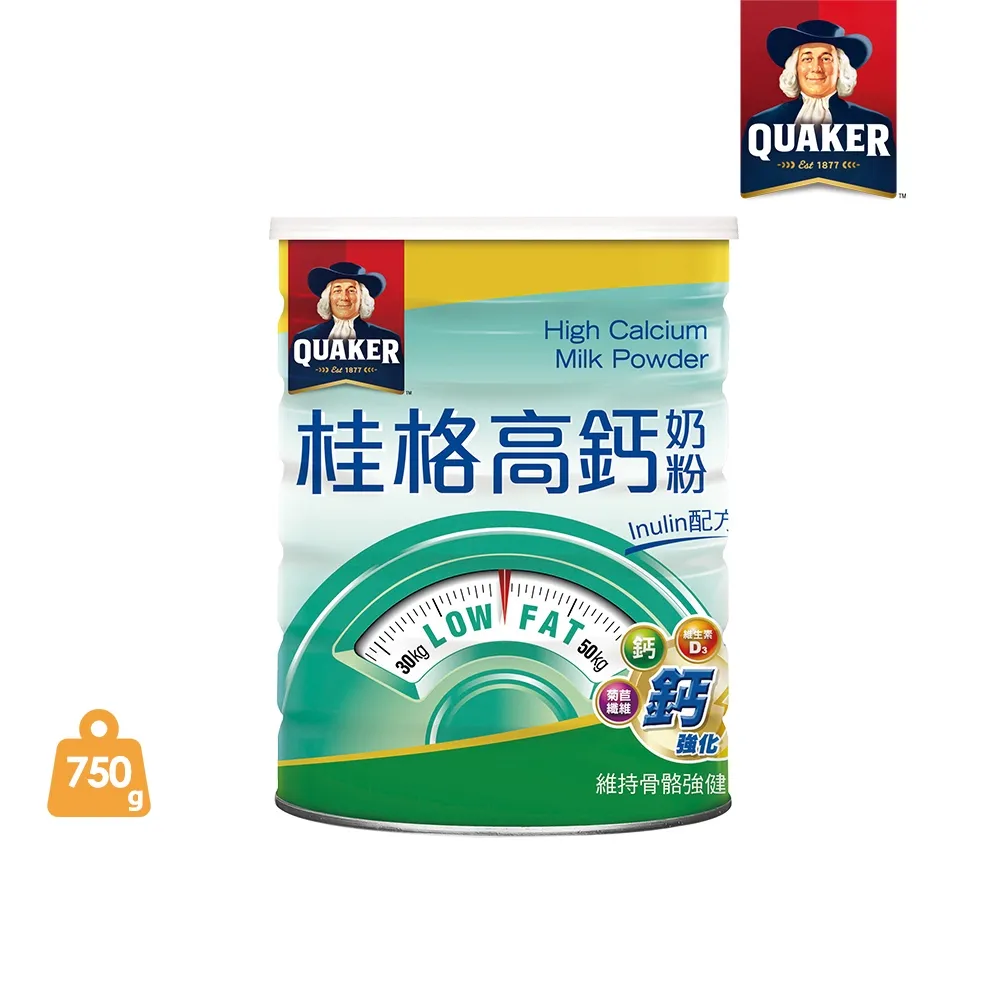 【Quaker 桂格】高鐵高鈣奶粉7倍膠原蛋白1500gx2罐 (贈美味燕麥2包x2) 歷史價格詳細信息