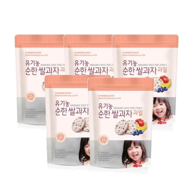 韓國 bebefood寶寶福德 糙米餅 5入組(水果口味)寶寶磨牙餅乾 歷史價格詳細信息