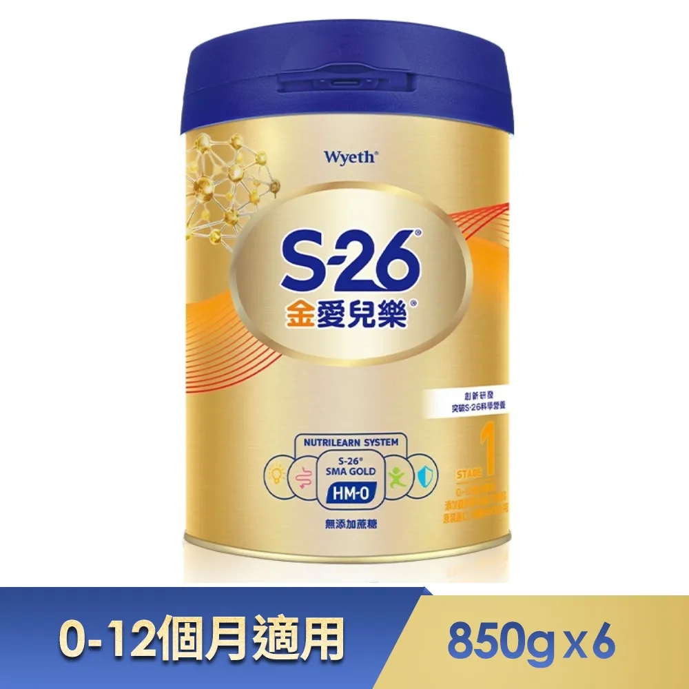 惠氏S-26-金愛兒樂HMO-幼兒配方-3號(6罐組) 歷史價格詳細信息
