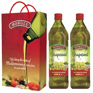 《西班牙BORGES》百格仕葡萄籽油1L 一入禮盒 歷史價格詳細信息