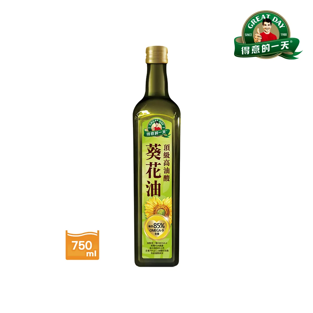 得意的一天 頂級高油酸葵花油(750ML)【愛買】 歷史價格詳細信息