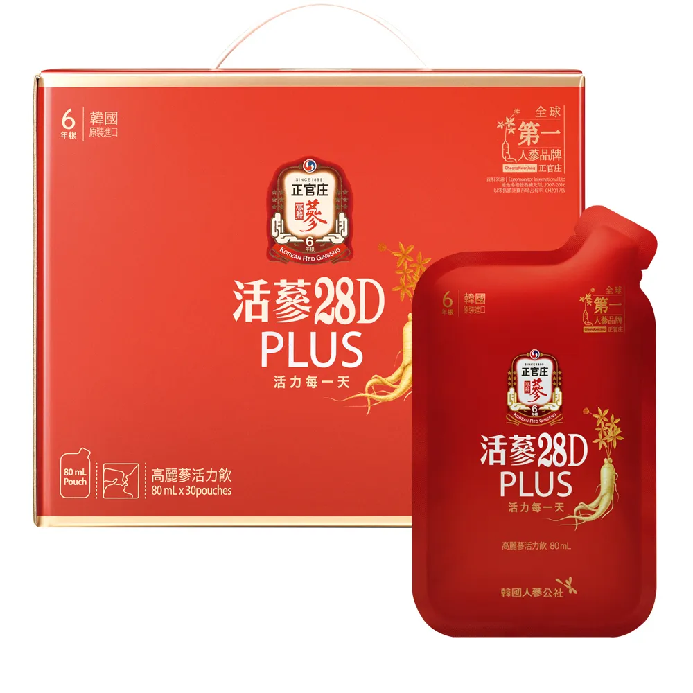 正官庄 活蔘28D PLUS(80ml x 30包) 歷史價格詳細信息