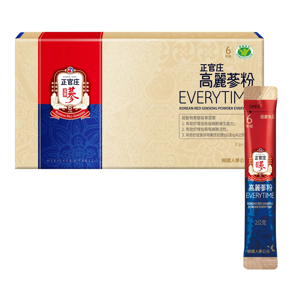 正官庄 高麗蔘粉EVERYTIME(2gx30包)/盒│官方旗艦館 歷史價格詳細信息