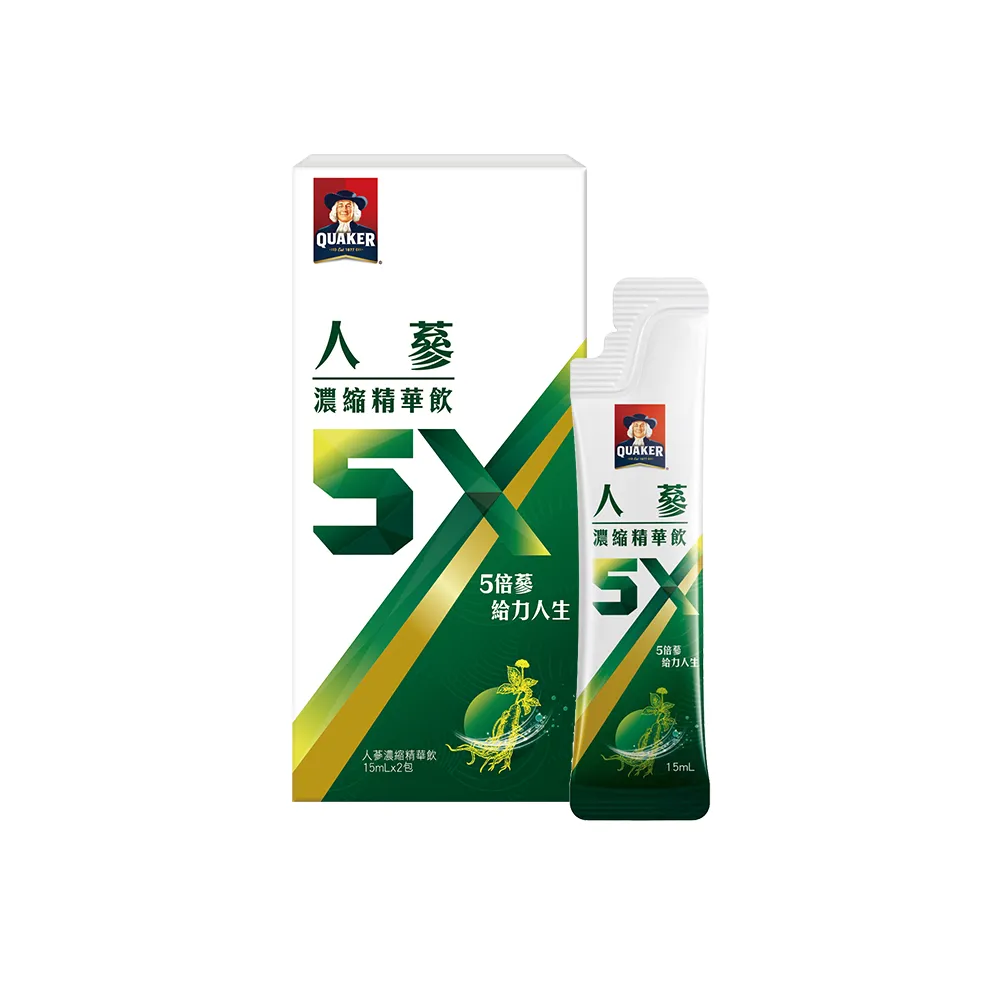 【QUAKER 桂格】5X B群人蔘濃縮精華飲15ML2包 歷史價格詳細信息