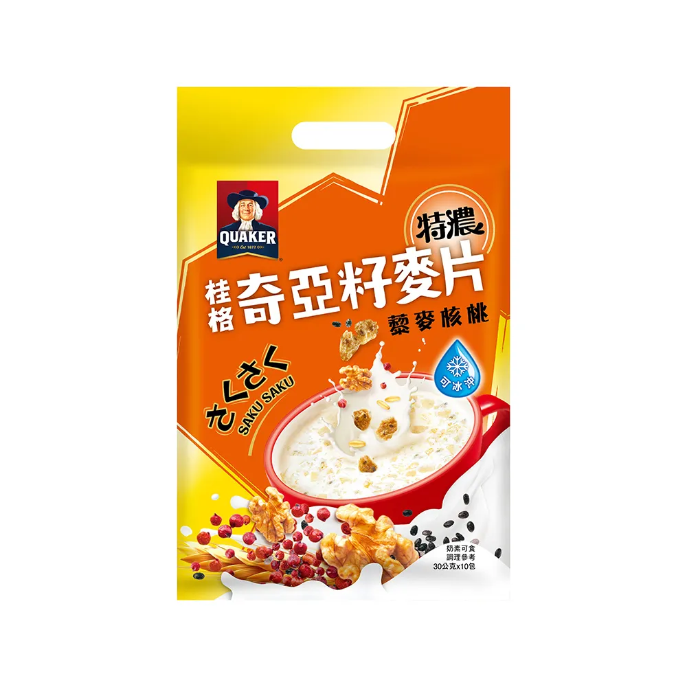 【QUAKER 桂格】奇亞籽麥片系列口味任選 歷史價格詳細信息
