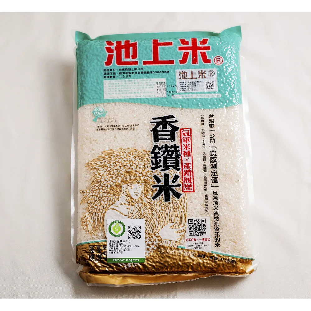 台東池上多力冠軍香鑽米 1.5kg 歷史價格詳細信息