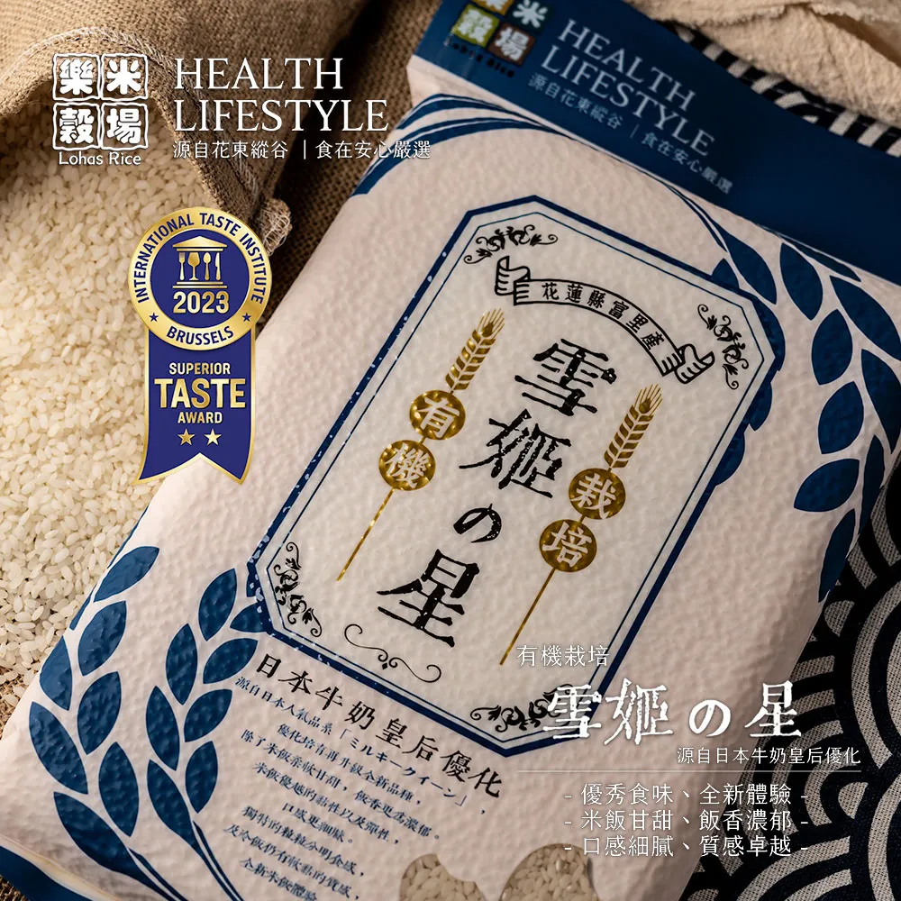 樂米穀場-花蓮富里產有機初雪美姬x6入 歷史價格詳細信息