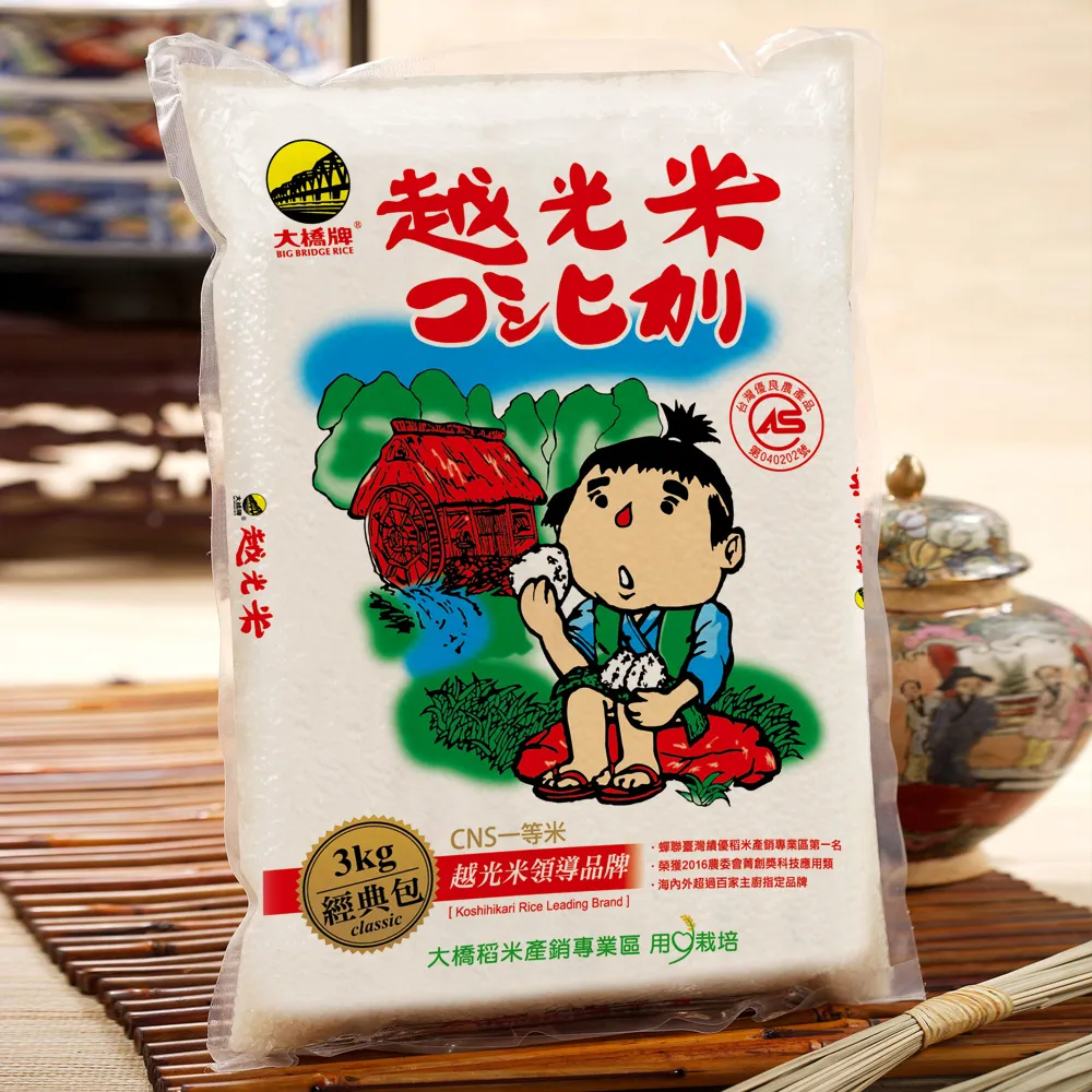 《大橋牌》日式專業越光米(3kg) 歷史價格詳細信息