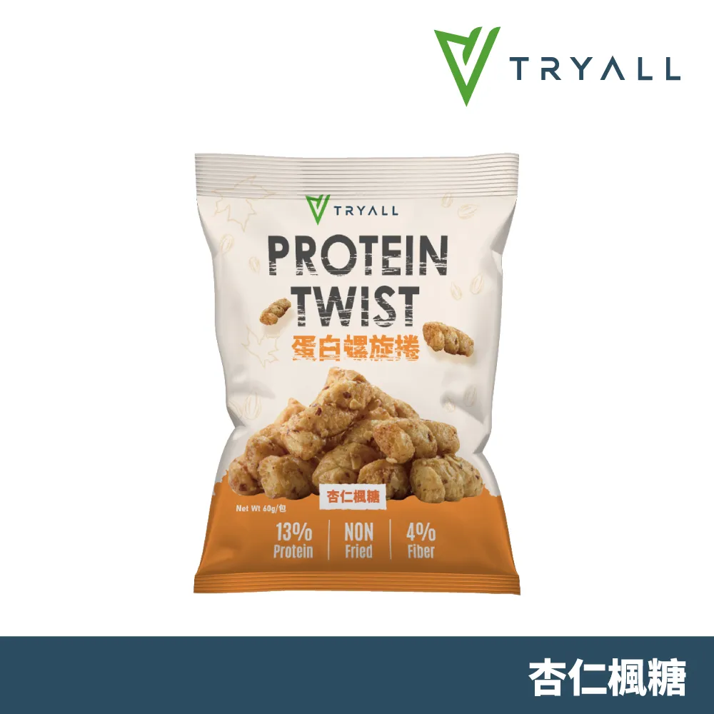 [台灣 Tryall] 蛋白螺旋捲-蒜香椒鹽 (60g/包) 歷史價格詳細信息