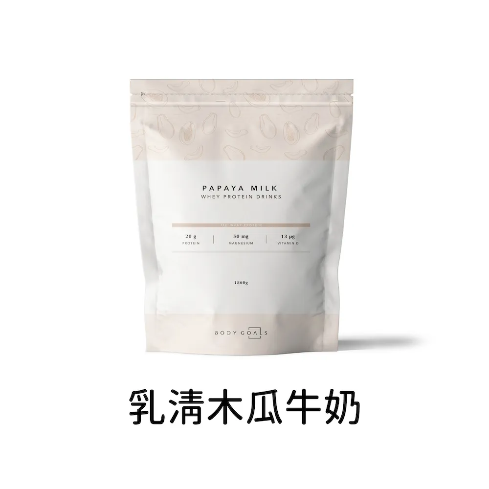 【Body Goals】多效乳清蛋白飲-木瓜牛奶口味 隨手包30入組(31g/包，30包/盒) 歷史價格詳細信息