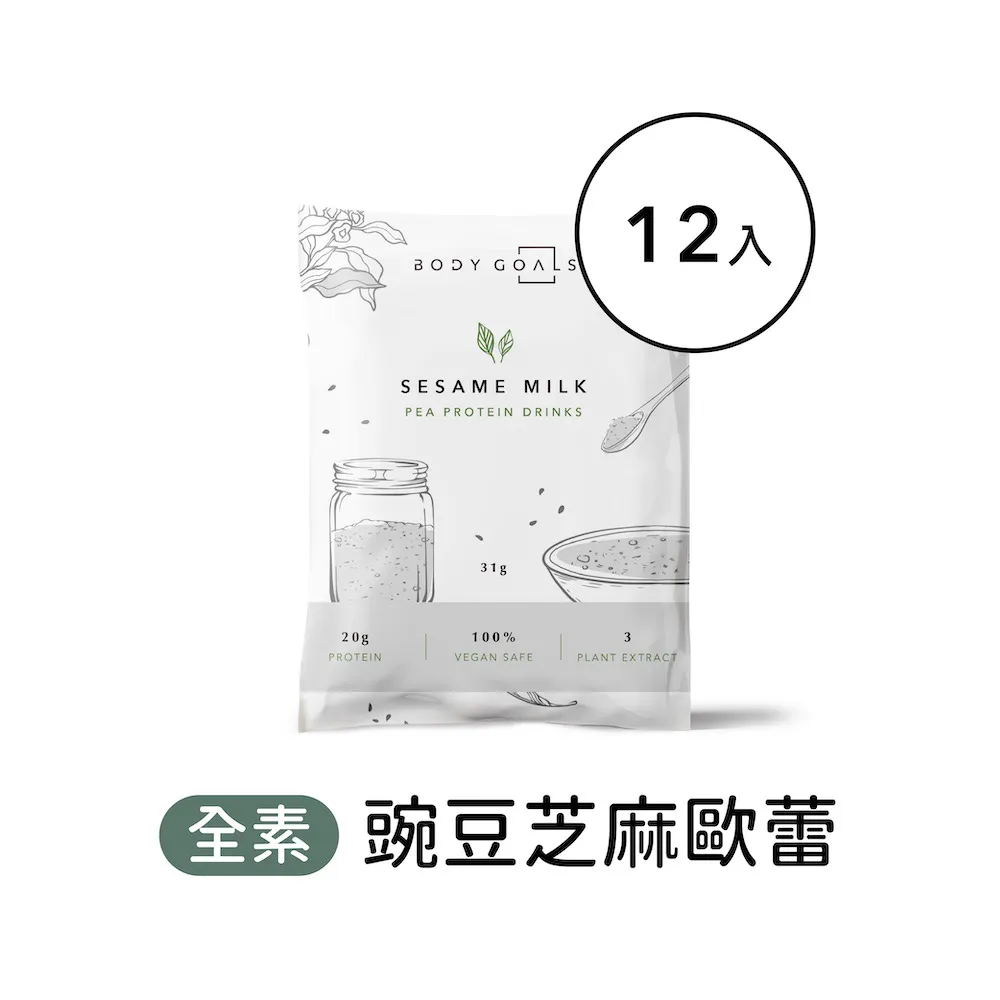【Body Goals】多效豌豆蛋白飲12入組 31G/包 歷史價格詳細信息