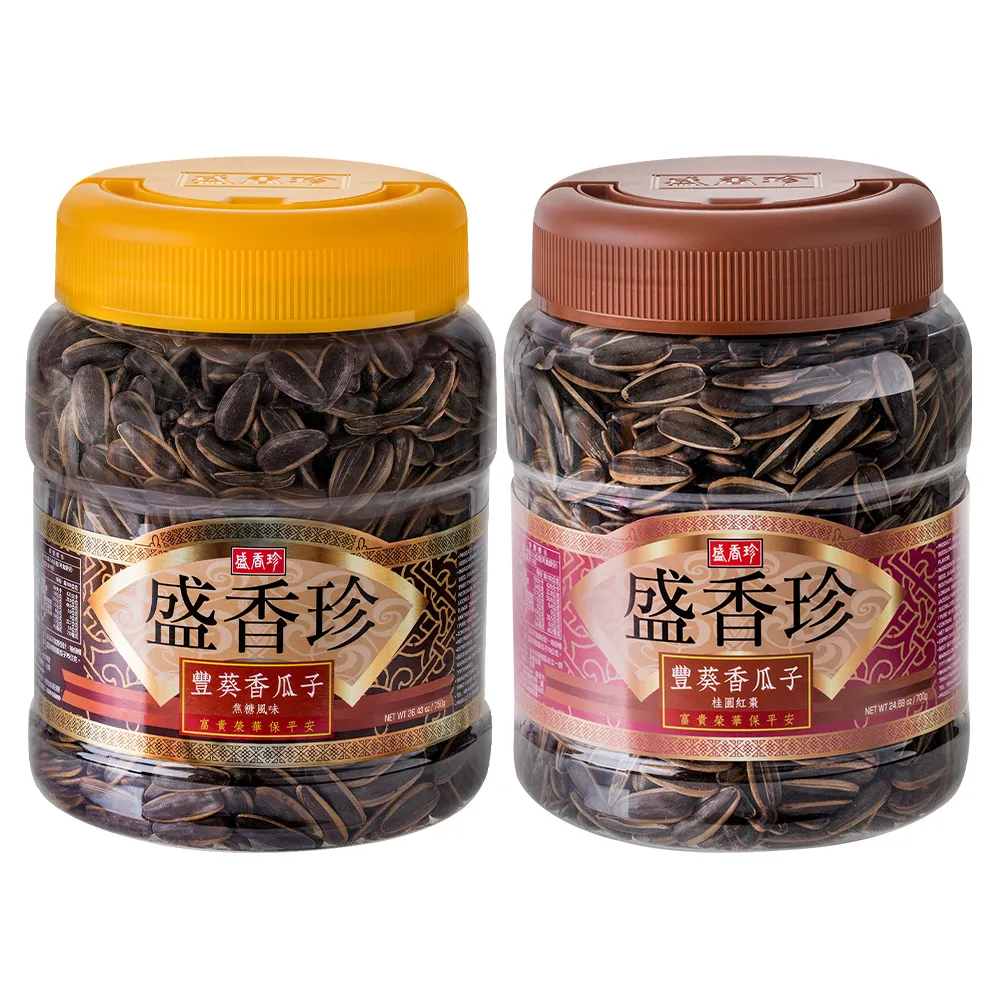 【盛香珍】豐葵香瓜子禮桶700g/桶(焦糖風味/桂圓紅棗風味-2種可選) 歷史價格詳細信息