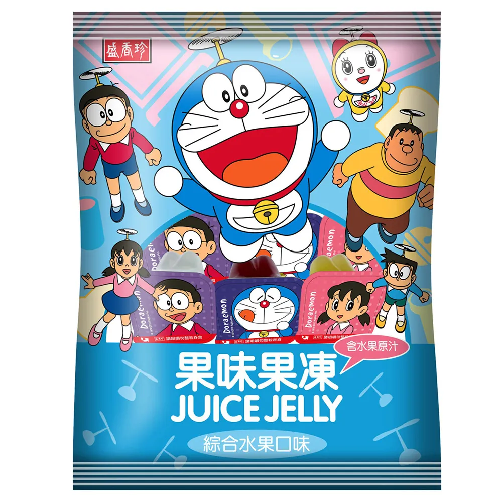 盛香珍哆啦A夢果味果凍(綜合口味)1000g  【大潤發】 歷史價格詳細信息