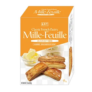 【盛香珍】千層酥100g-每盒9包入(法式奶油/海鹽焦糖-2種口味可選) 歷史價格詳細信息