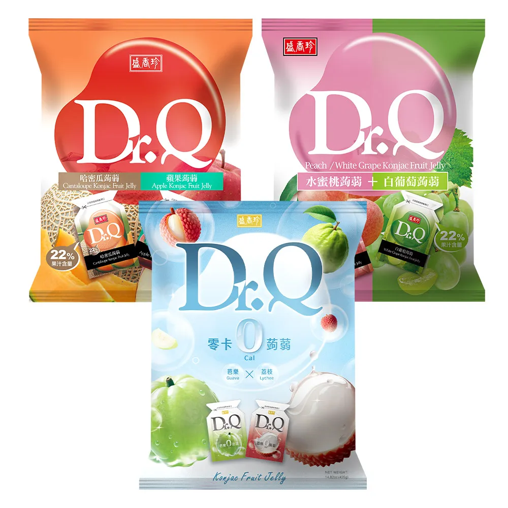 【盛香珍】DR.Q雙味蒟蒻420g/包(水蜜桃+白葡萄/金鑽鳳梨+百香果/哈密瓜+蘋果-內約21小包) 歷史價格詳細信息