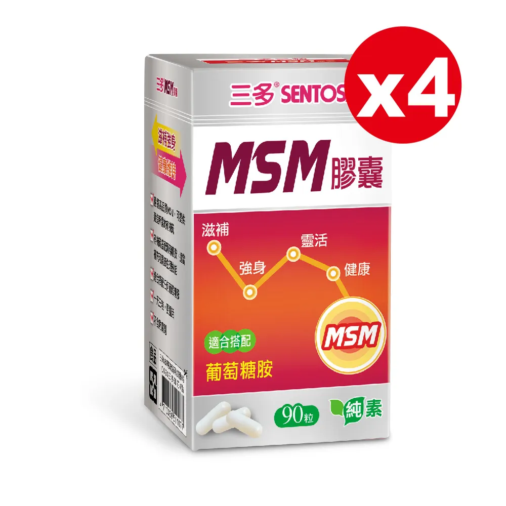 《三多》靈活系列-MSM膠囊 (90粒x4盒) 歷史價格詳細信息
