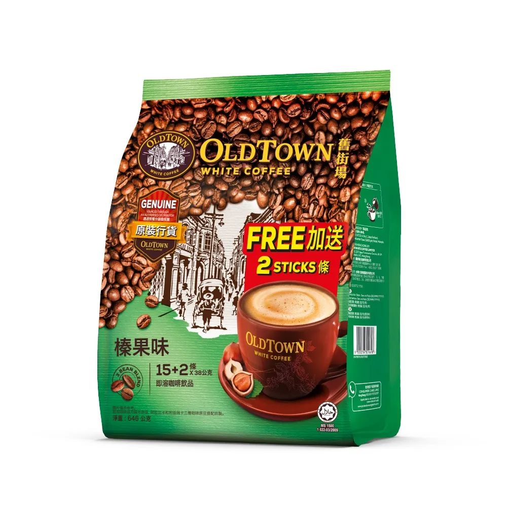 舊街場 2合1白咖啡&奶精(25gx15包/袋)[大買家] 歷史價格詳細信息