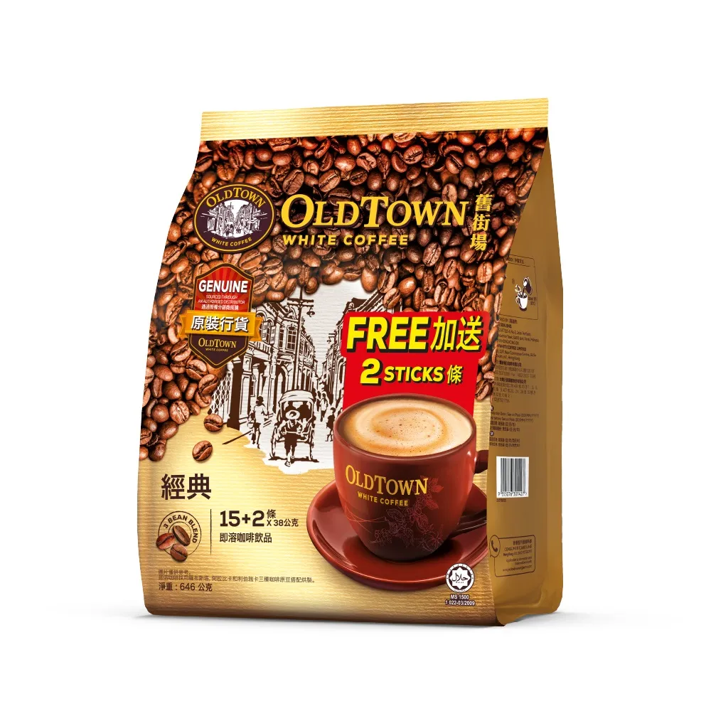 舊街場 2合1白咖啡&奶精(25gx15包/袋)[大買家] 歷史價格詳細信息