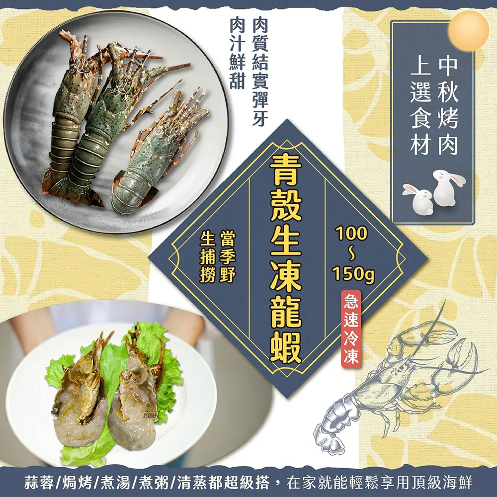 青殼鮮凍龍蝦150~200g/隻 歷史價格詳細信息