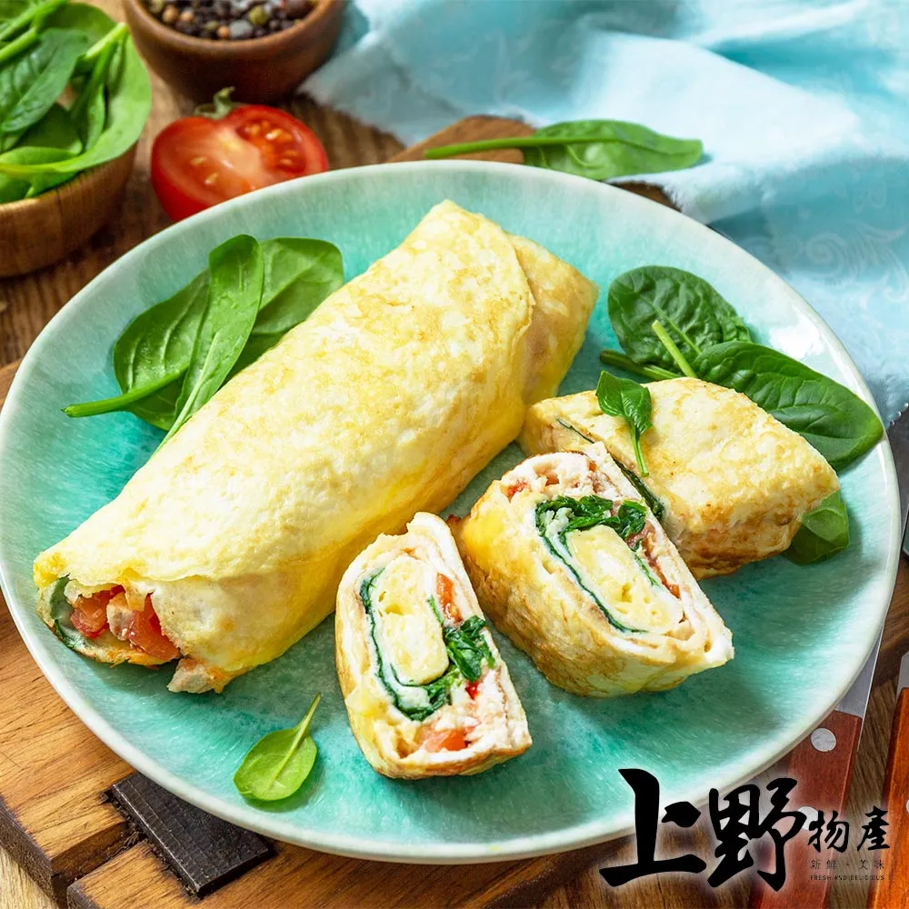 【上野物產】田園彩蔬野菜玉子燒 x15包(100g±10%/包) 歷史價格詳細信息