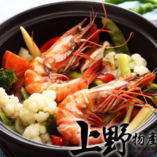 【上野物產】當季野生活凍霸王草蝦 x8盒(300g土10%/盒) 歷史價格詳細信息